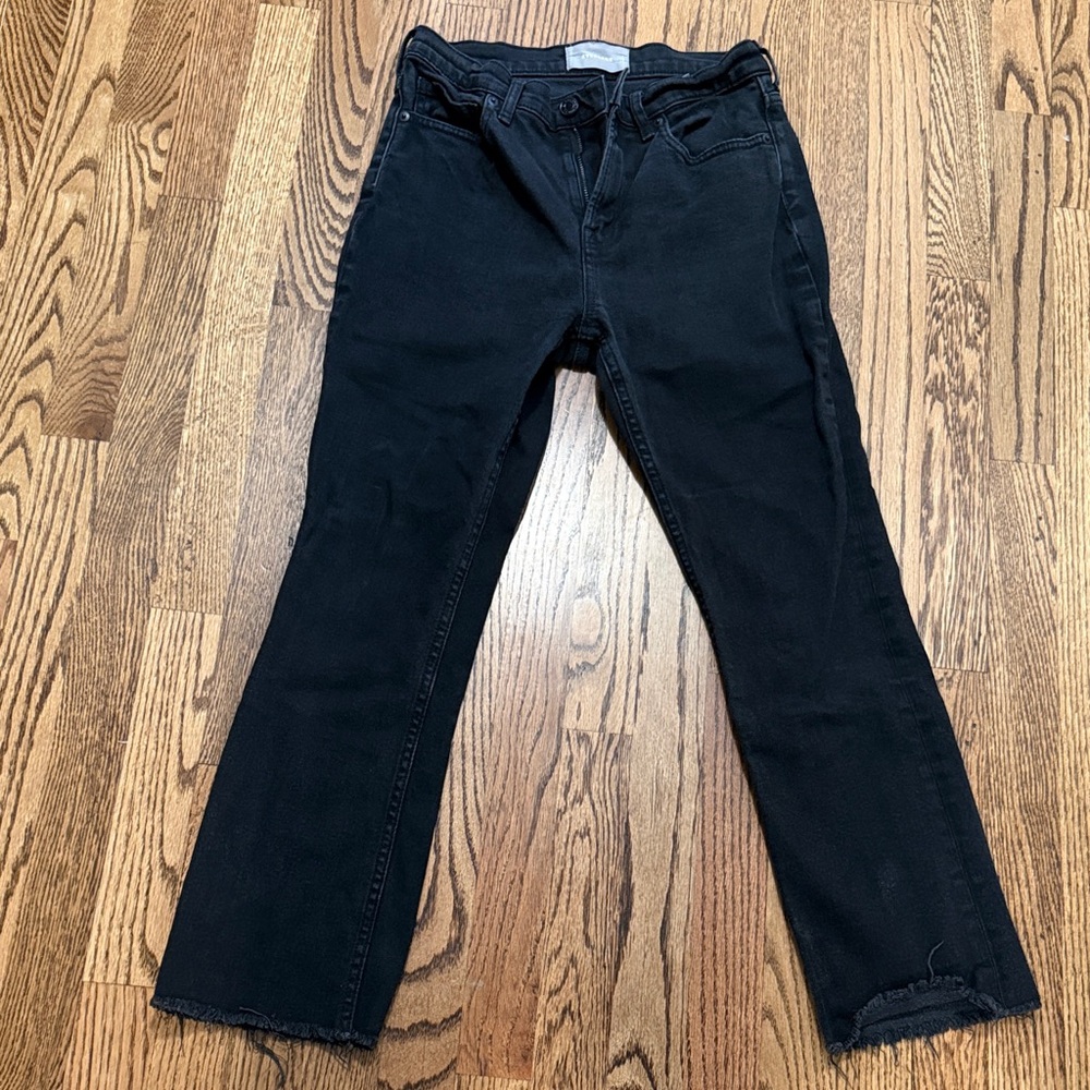 Everlane black straight jeans